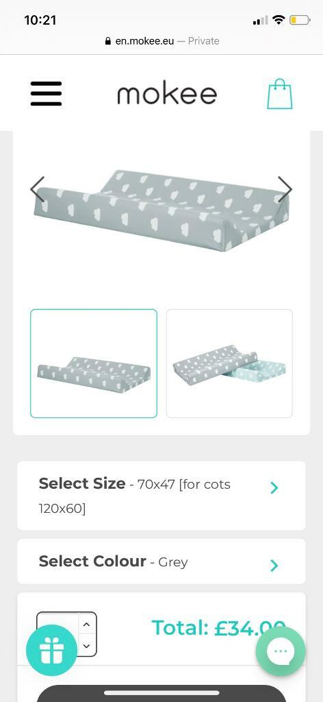 mokee cot top changer